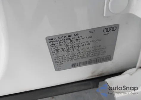 2022 Audi Q5 Premium Plus 45 Tfsi S Line Quattro S Tronic из США, поврежденный, VIN WA1EAAFY9N2129351